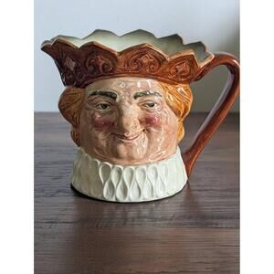 Royal Doulton Character Jug Toby Mug “Old King Cole” England Medium Size Vtg